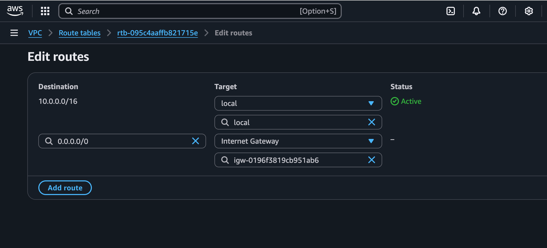 Configuring Route Tables | Jose Felix Cruz Configuring Route Tables